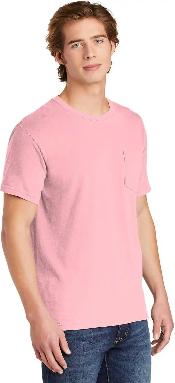 Comfort Colors 6030 Heavyweight Ring Spun Pocket Tee Blossom