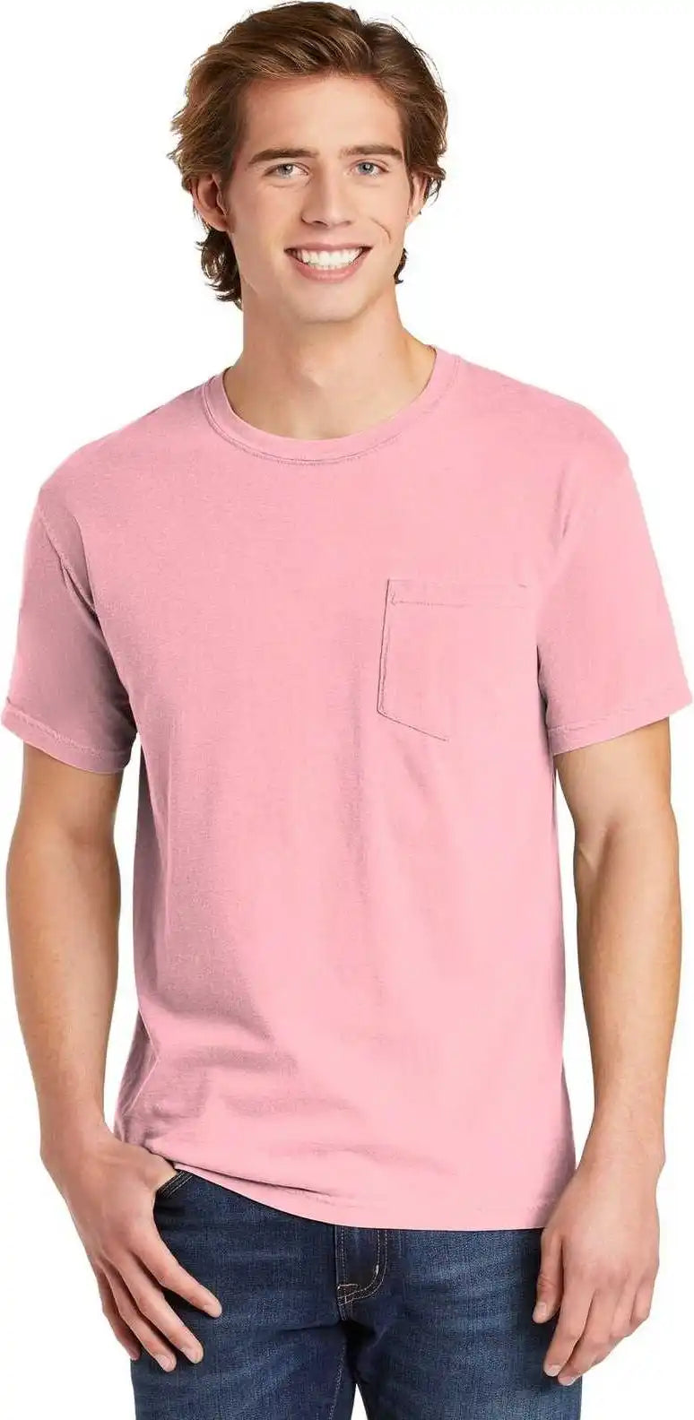 Comfort Colors 6030 Heavyweight Ring Spun Pocket Tee Blossom