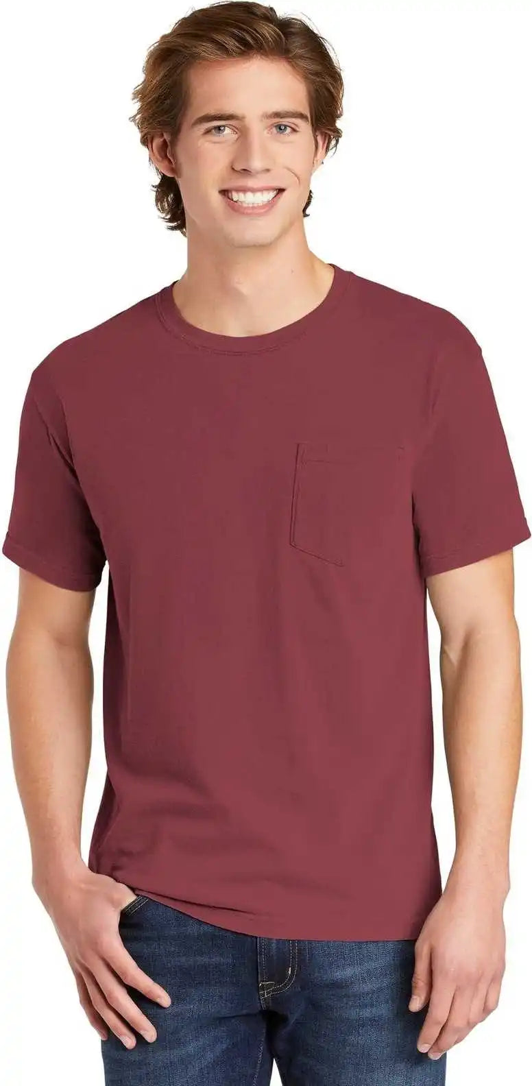 Comfort Colors 6030 Heavyweight Ring Spun Pocket Tee Brick