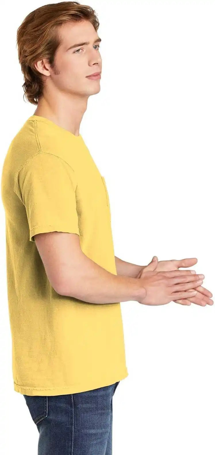 Comfort Colors 6030 Heavyweight Ring Spun Pocket Tee Butter