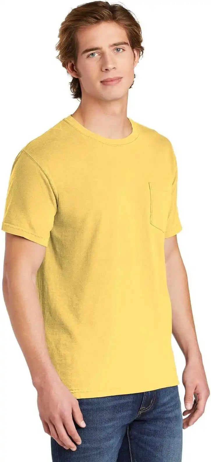 Comfort Colors 6030 Heavyweight Ring Spun Pocket Tee Butter