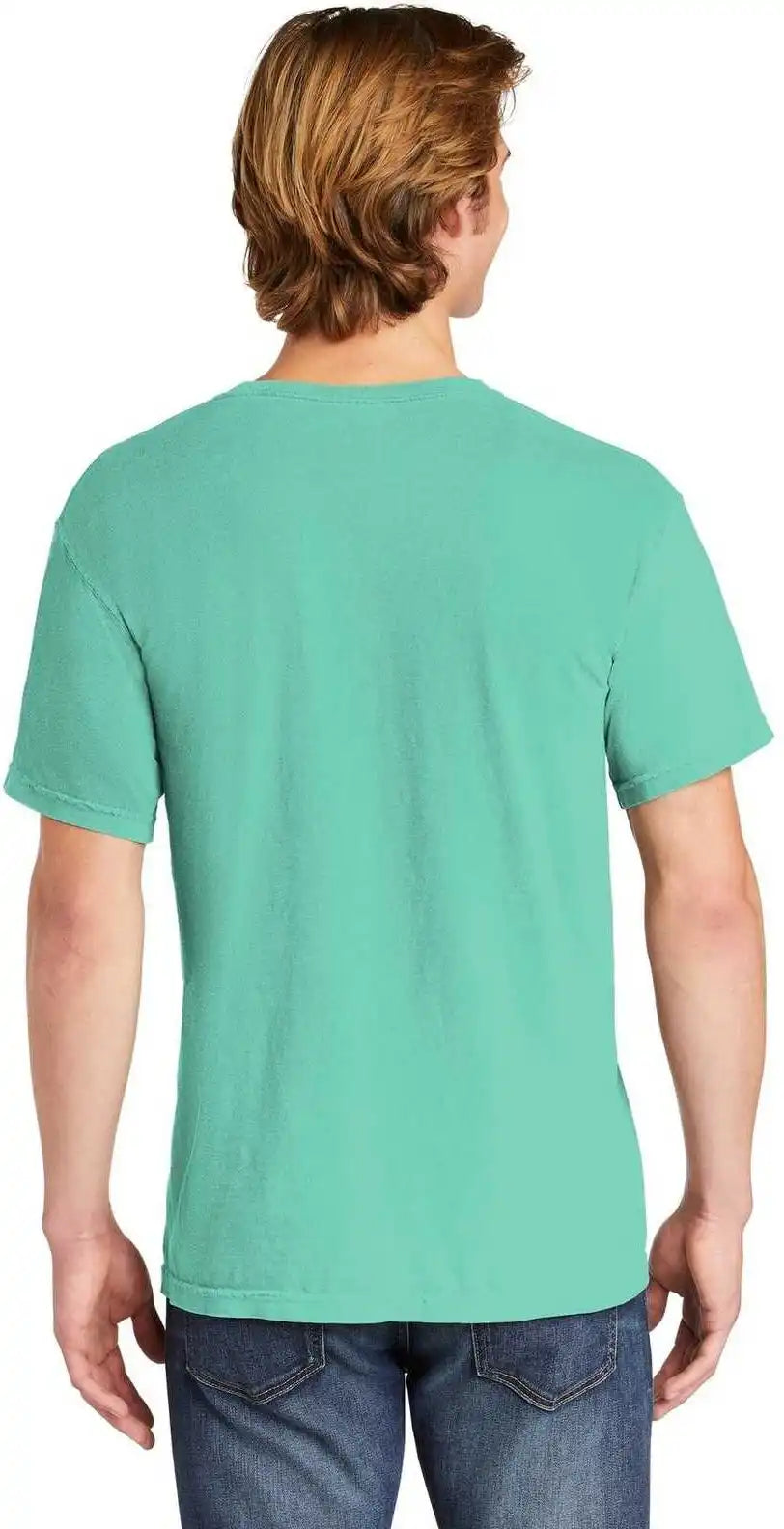 Comfort Colors 6030 Heavyweight Ring Spun Pocket Tee Chalky Mint