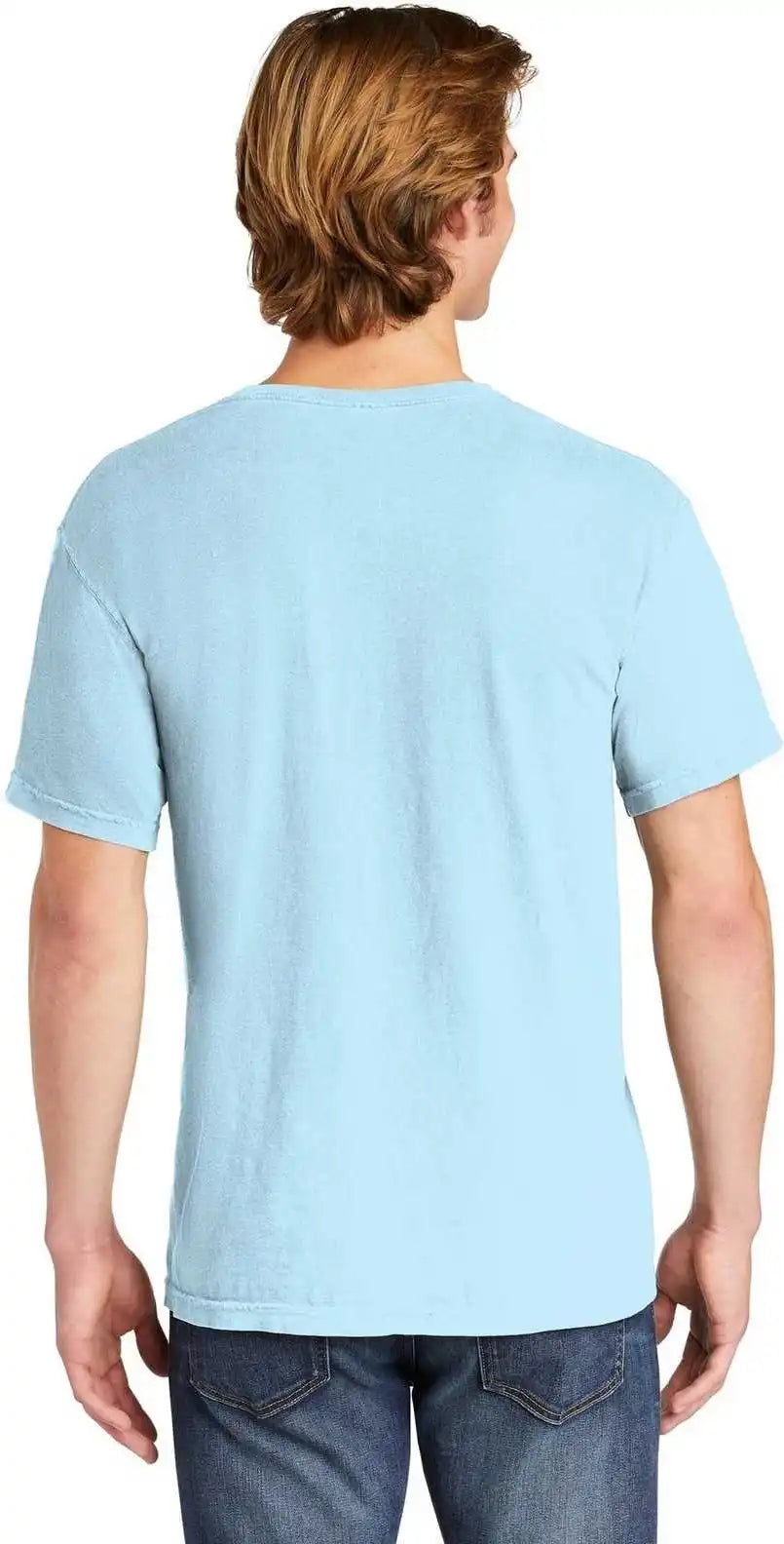 Comfort Colors 6030 Heavyweight Ring Spun Pocket Tee Chambray