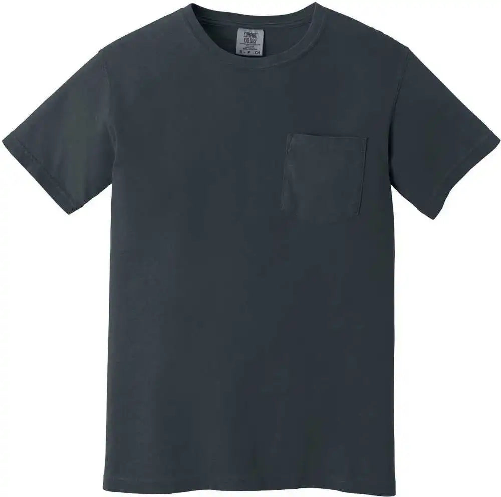 Comfort Colors 6030 Heavyweight Ring Spun Pocket Tee Denim
