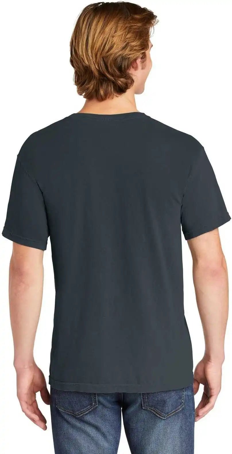 Comfort Colors 6030 Heavyweight Ring Spun Pocket Tee Denim