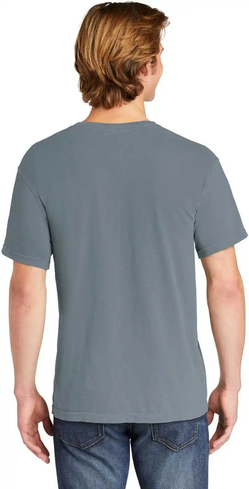Comfort Colors 6030 Heavyweight Ring Spun Pocket Tee Granite