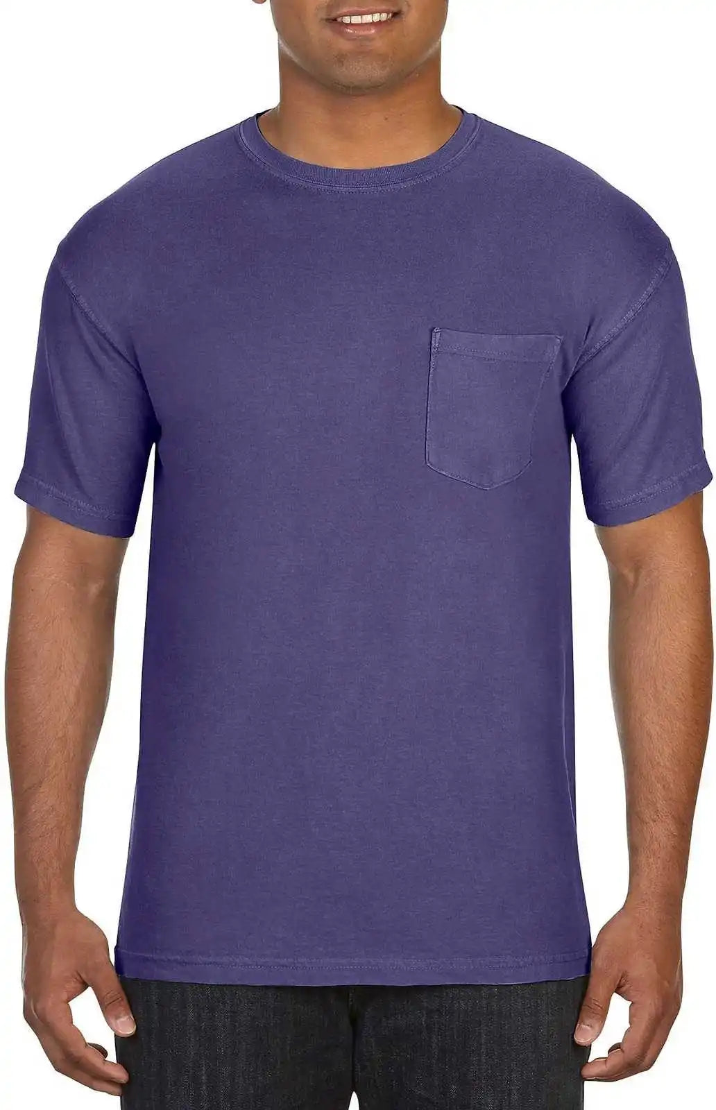 Comfort Colors 6030 Heavyweight Ring Spun Pocket Tee - Grape