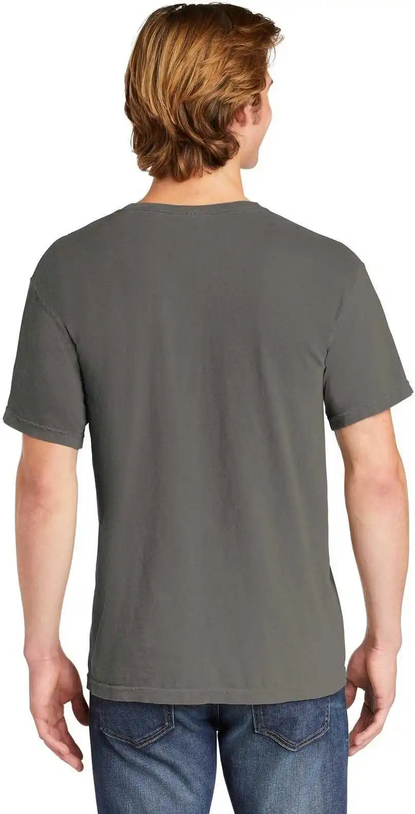 Comfort Colors 6030 Heavyweight Ring Spun Pocket Tee Gray
