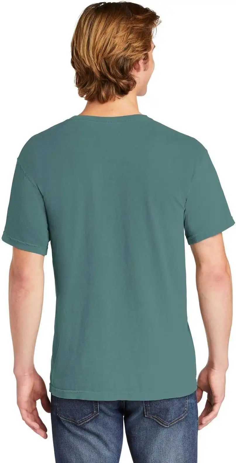Comfort Colors 6030 Heavyweight Ring Spun Pocket Tee - Ice Blue