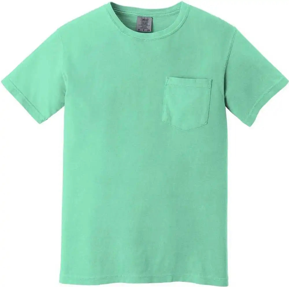 Comfort Colors 6030 Heavyweight Ring Spun Pocket Tee Island Reef