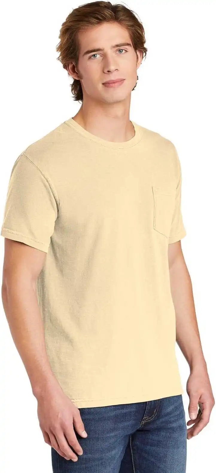 Comfort Colors 6030 Heavyweight Ring Spun Pocket Tee Ivory