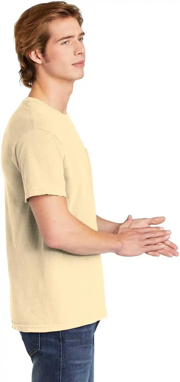 Comfort Colors 6030 Heavyweight Ring Spun Pocket Tee Ivory