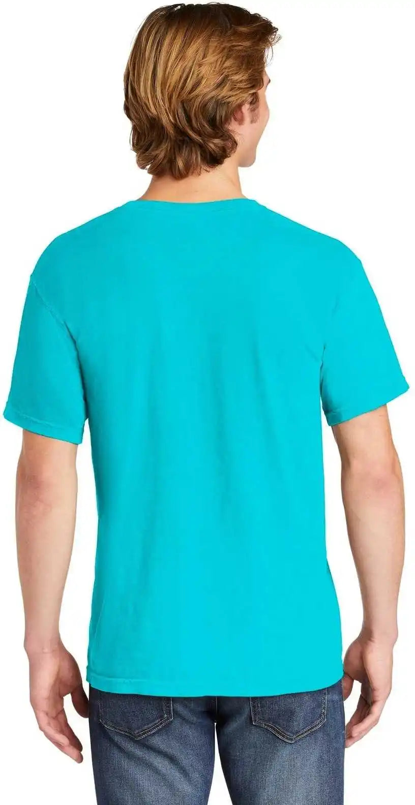 Comfort Colors 6030 Heavyweight Ring Spun Pocket Tee Lagoon