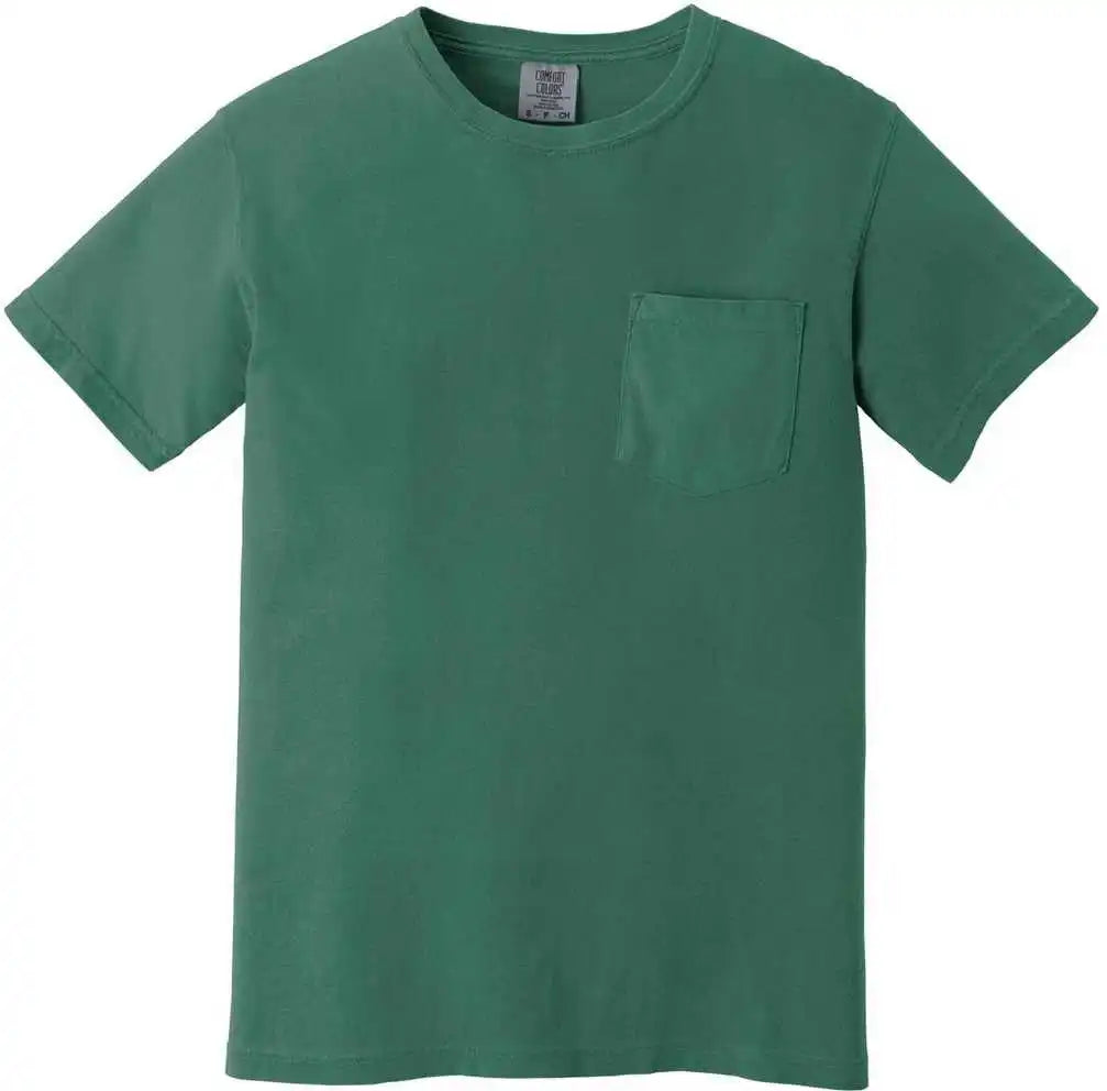 Comfort Colors 6030 Heavyweight Ring Spun Pocket Tee Light Green