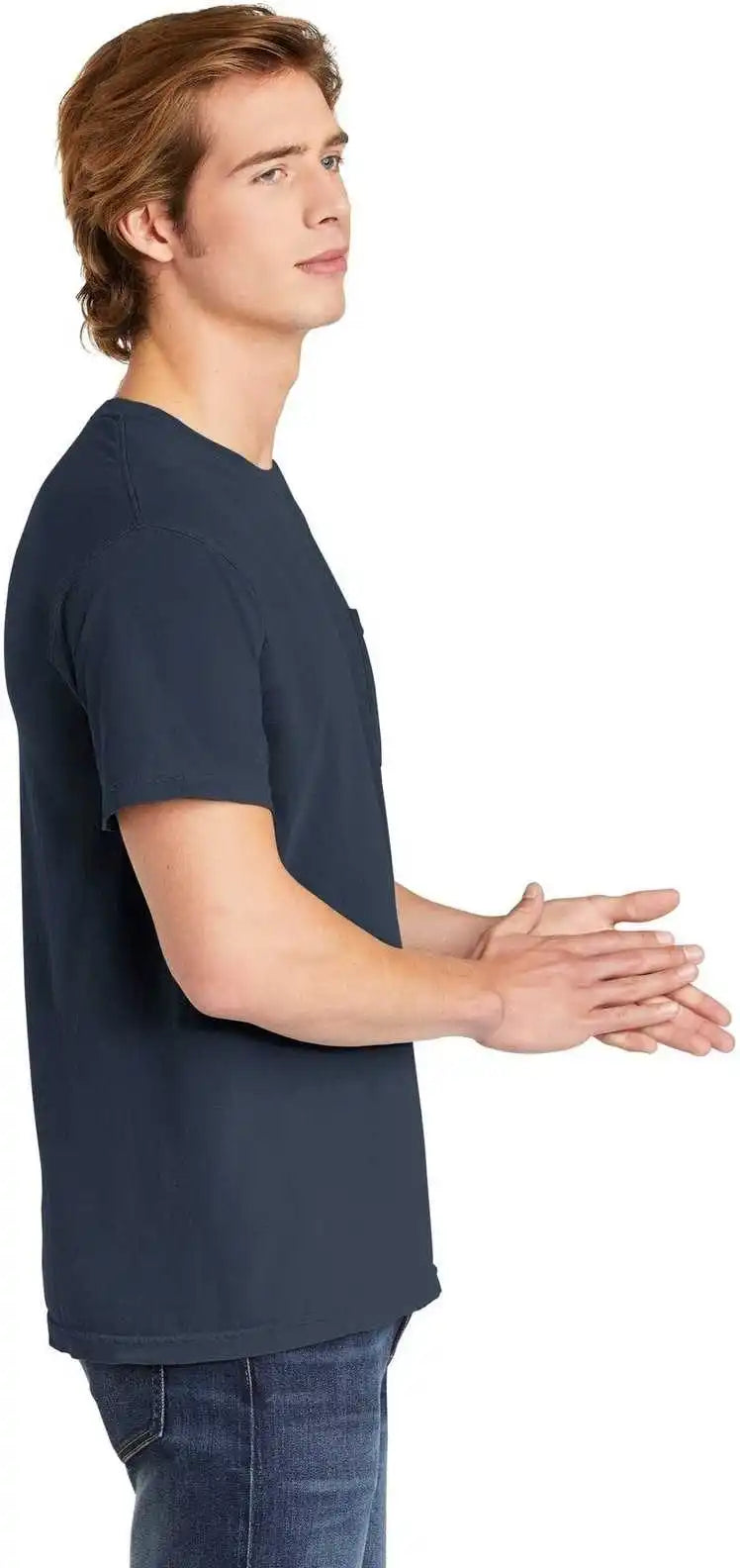 Comfort Colors 6030 Heavyweight Ring Spun Pocket Tee Midnight