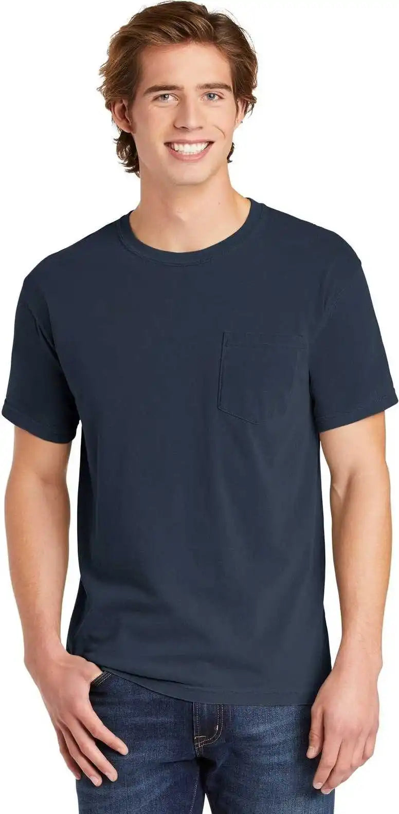 Comfort Colors 6030 Heavyweight Ring Spun Pocket Tee Midnight