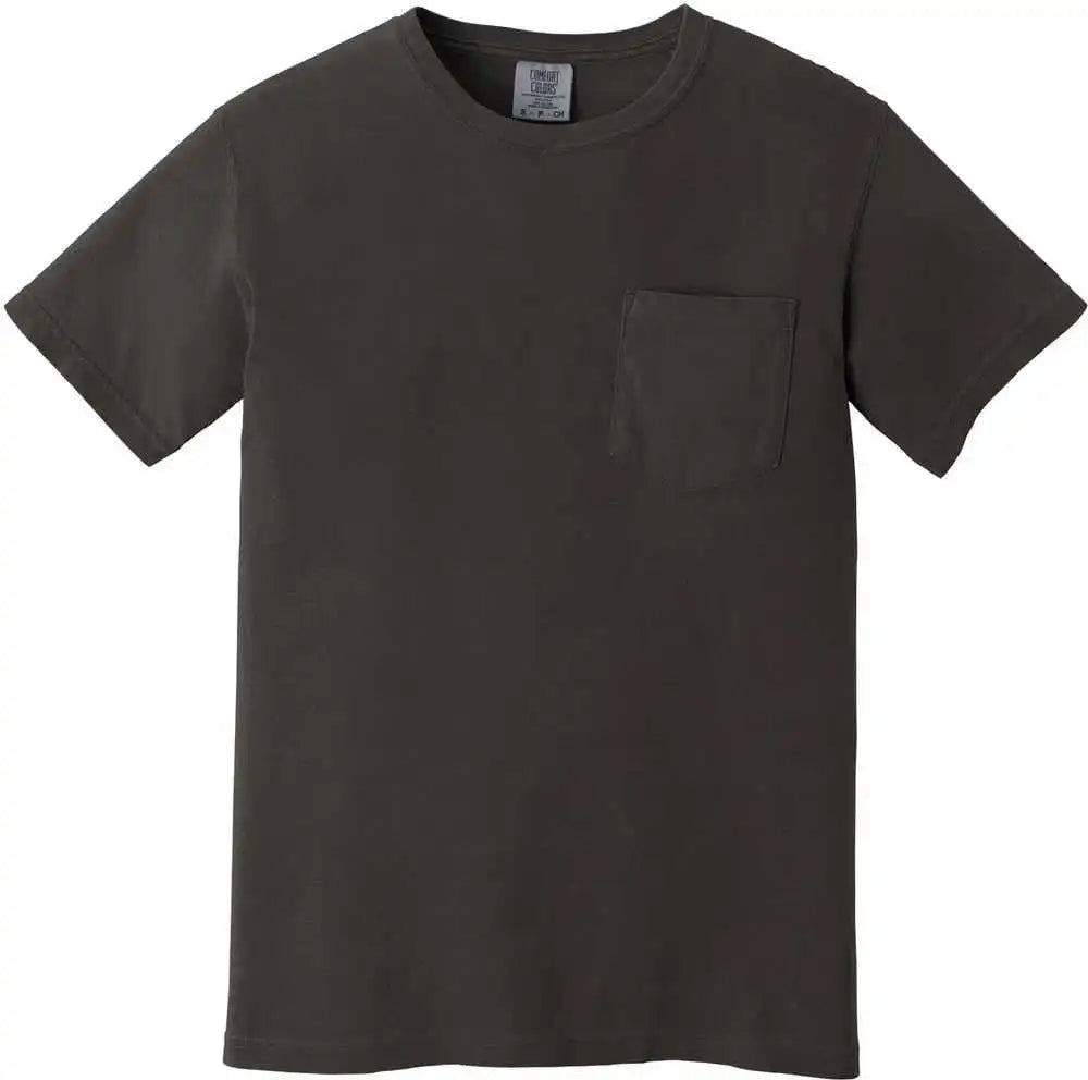 Comfort Colors 6030 Heavyweight Ring Spun Pocket Tee Pepper