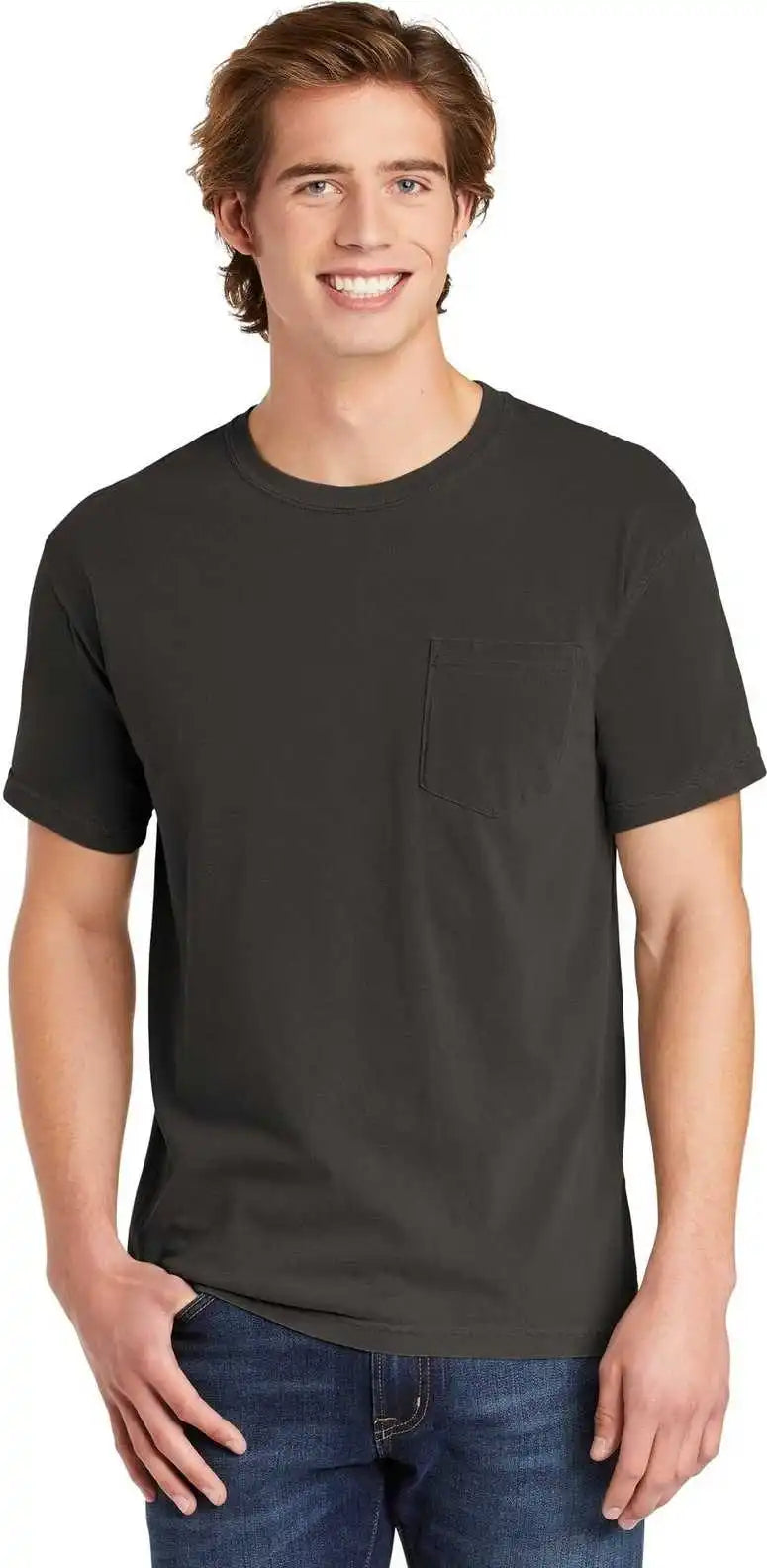 Comfort Colors 6030 Heavyweight Ring Spun Pocket Tee Pepper