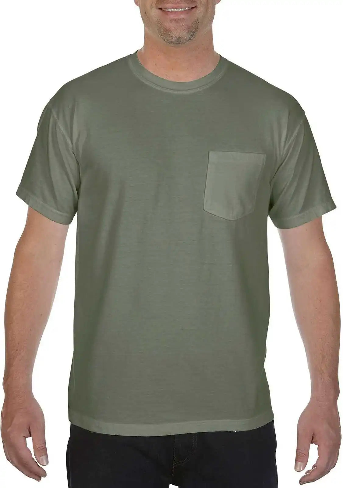 Comfort Colors 6030 Heavyweight Ring Spun Pocket Tee Sage