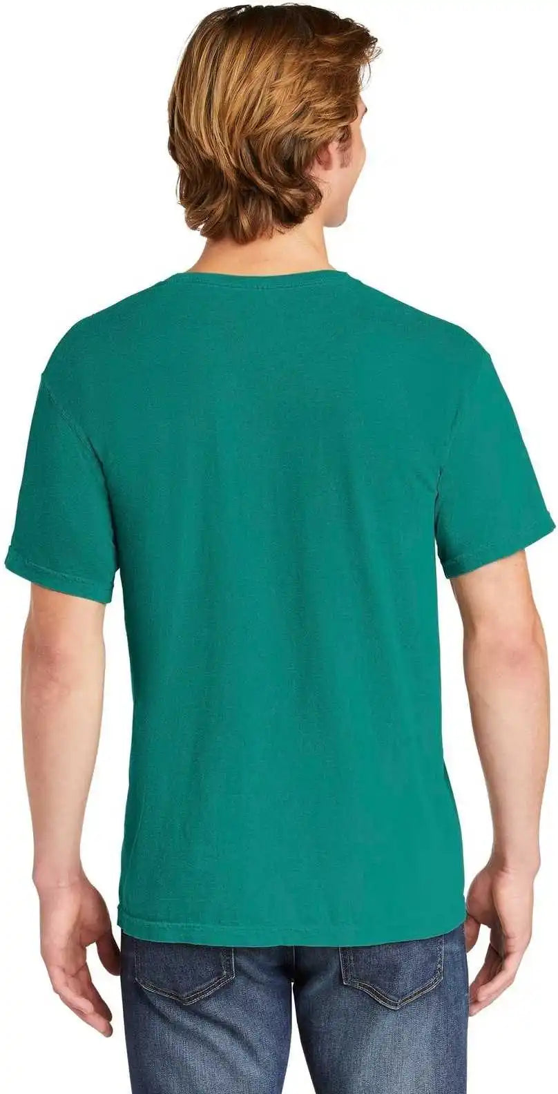 Comfort Colors 6030 Heavyweight Ring Spun Pocket Tee Seafoam