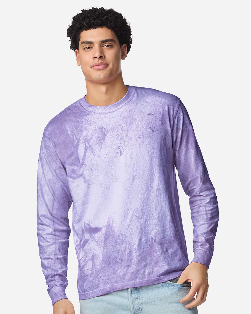 Comfort Colors 6045 Unisex Colorblast Long Sleeve T-shirt - Amethyst