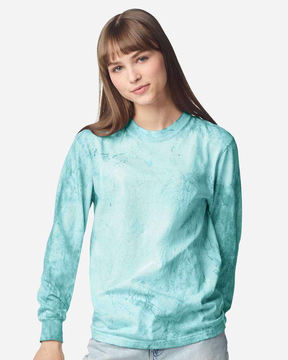 Comfort Colors 6045 Unisex Colorblast Long Sleeve T-shirt - Seaglass
