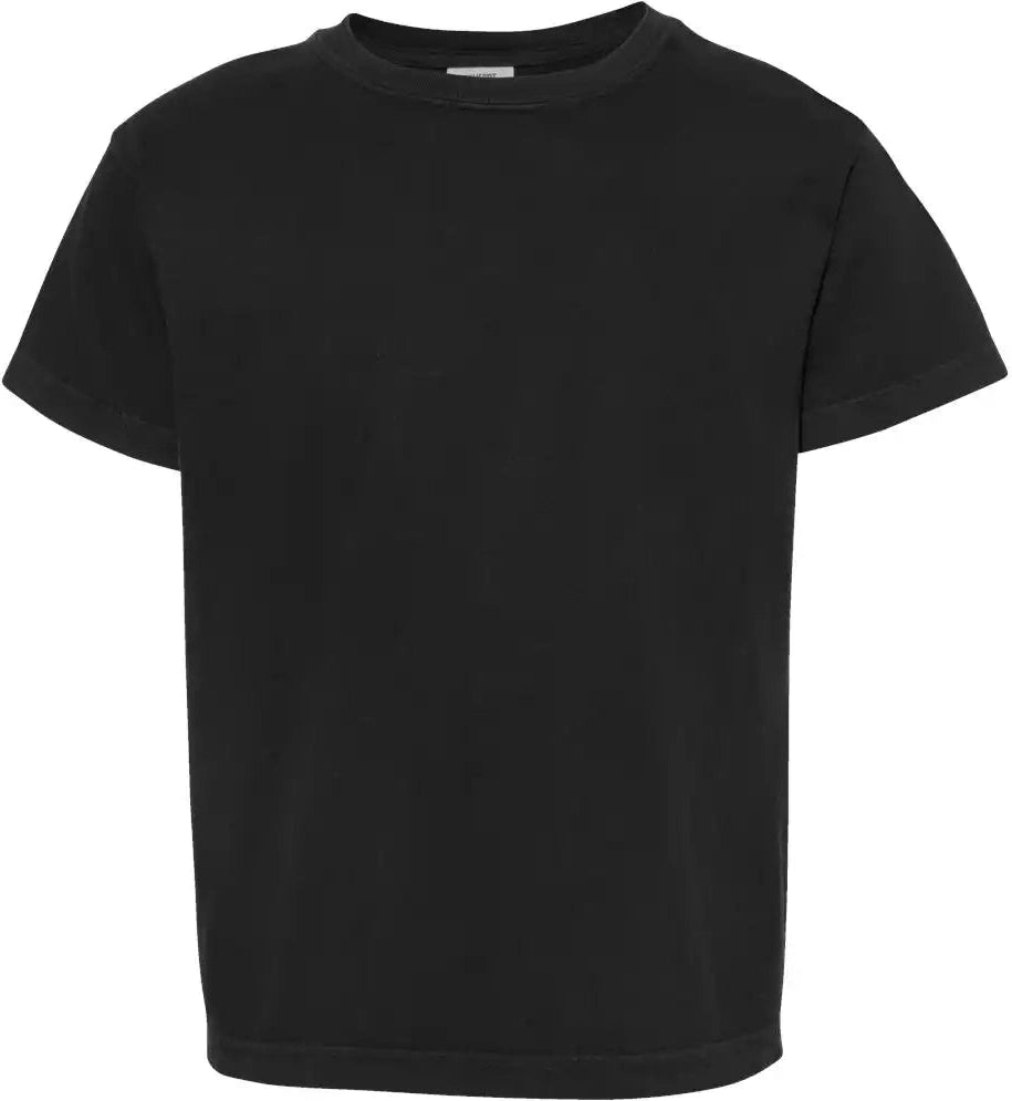 Comfort Colors 9018 Garment-dyed Youth Heavyweight T-shirt - Black - Xs