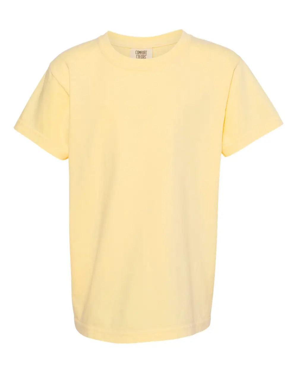Comfort Colors 9018 Garment-dyed Youth Heavyweight T-shirt - Butter - Yellow / Xs