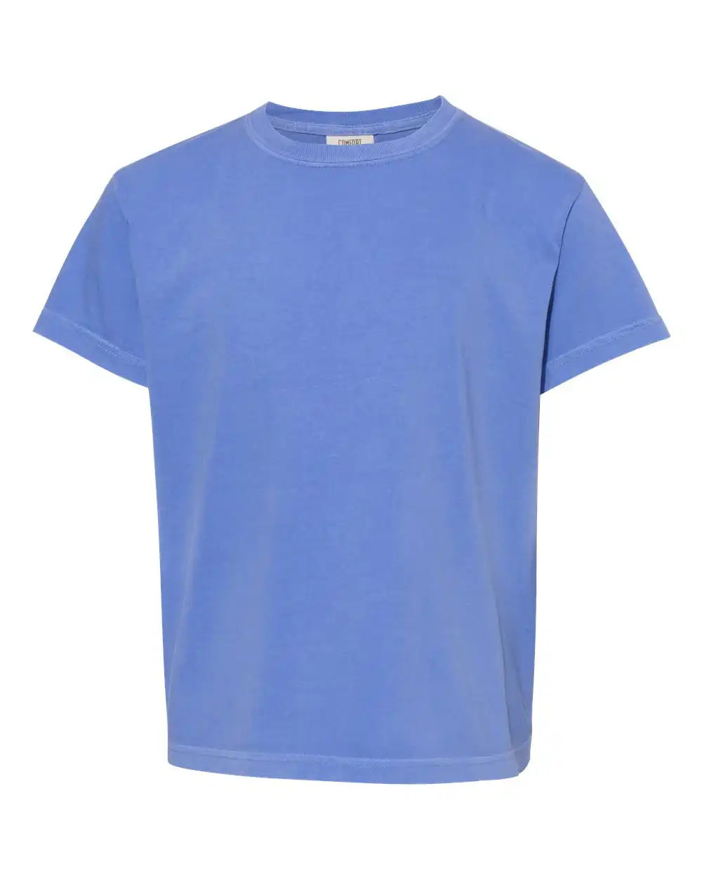 Comfort Colors 9018 Garment-dyed Youth Heavyweight T-shirt - Flo Blue - Xs