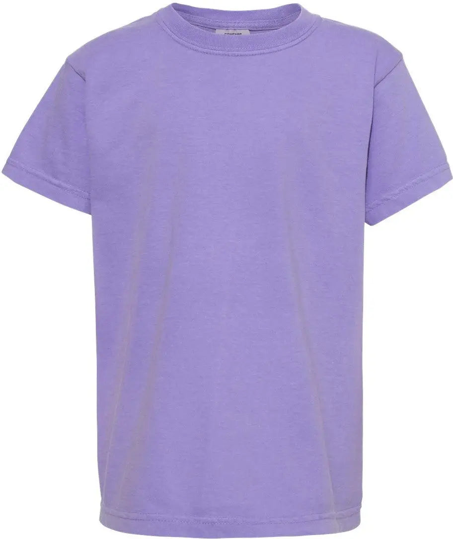 Comfort Colors 9018 Garment-dyed Youth Heavyweight T-shirt - Violet - Purple / Xs