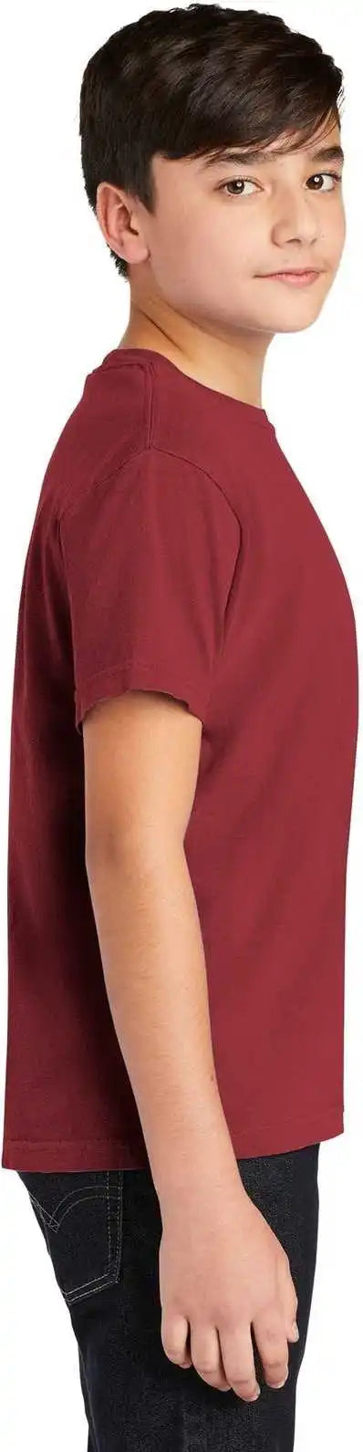 Comfort Colors 9018 Youth Midweight Ring Spun Tee Crimson