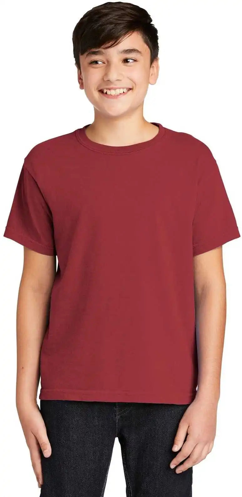 Comfort Colors 9018 Youth Midweight Ring Spun Tee Crimson