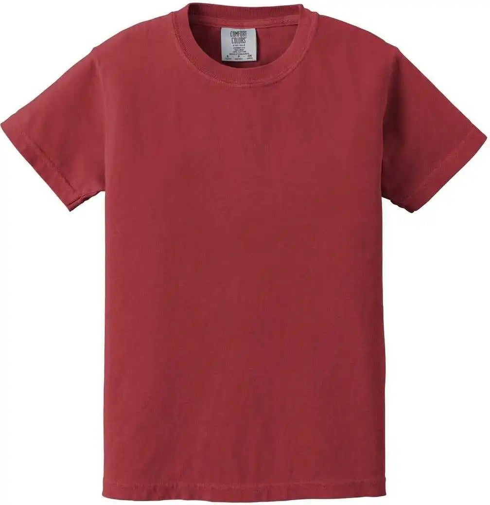 Comfort Colors 9018 Youth Midweight Ring Spun Tee Crimson