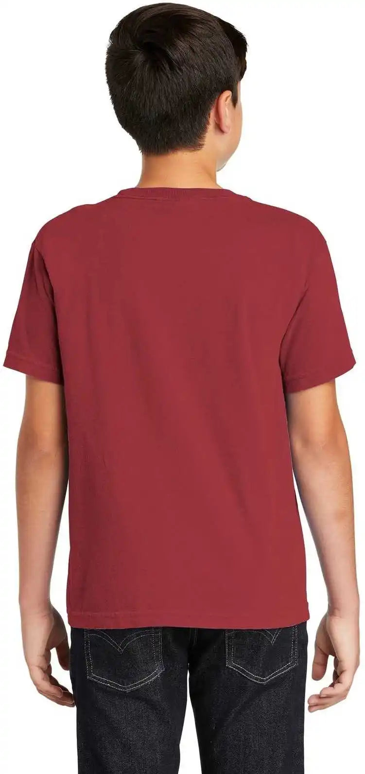 Comfort Colors 9018 Youth Midweight Ring Spun Tee Crimson