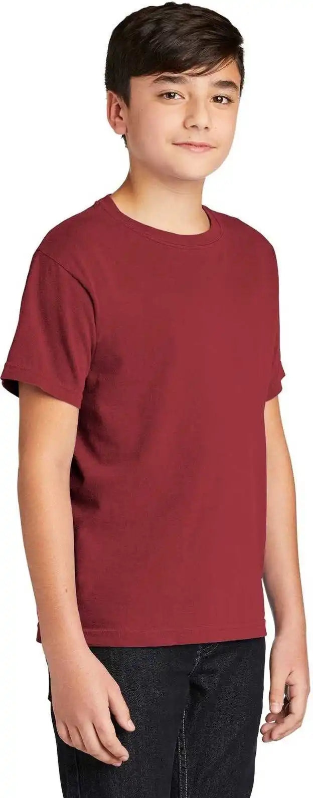 Comfort Colors 9018 Youth Midweight Ring Spun Tee Crimson
