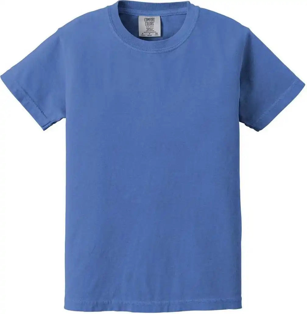 Comfort Colors 9018 Youth Midweight Ring Spun Tee Flo Blue