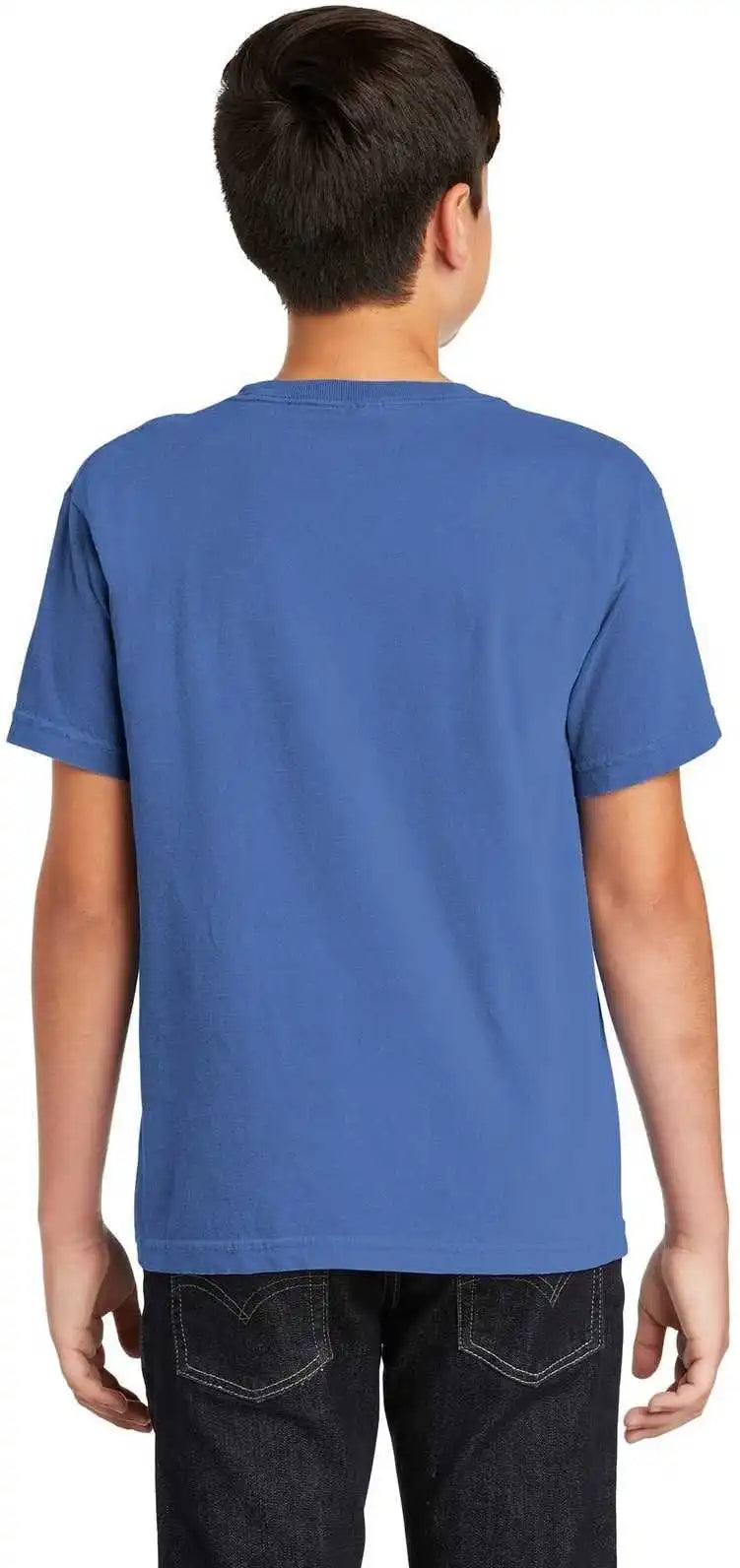 Comfort Colors 9018 Youth Midweight Ring Spun Tee Flo Blue