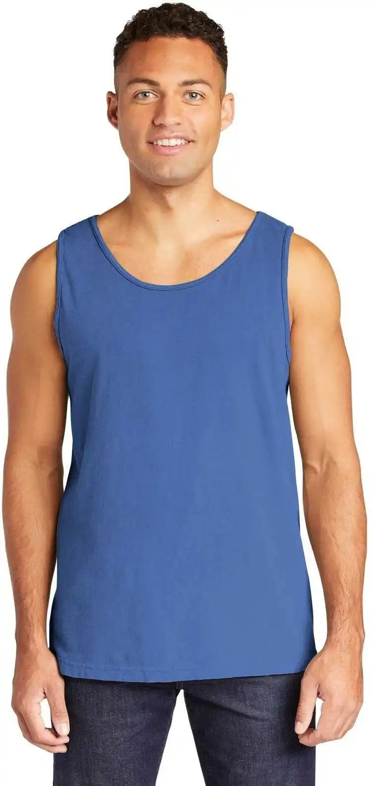 Comfort Colors 9360 Heavyweight Ring Spun Tank Top Flo Blue
