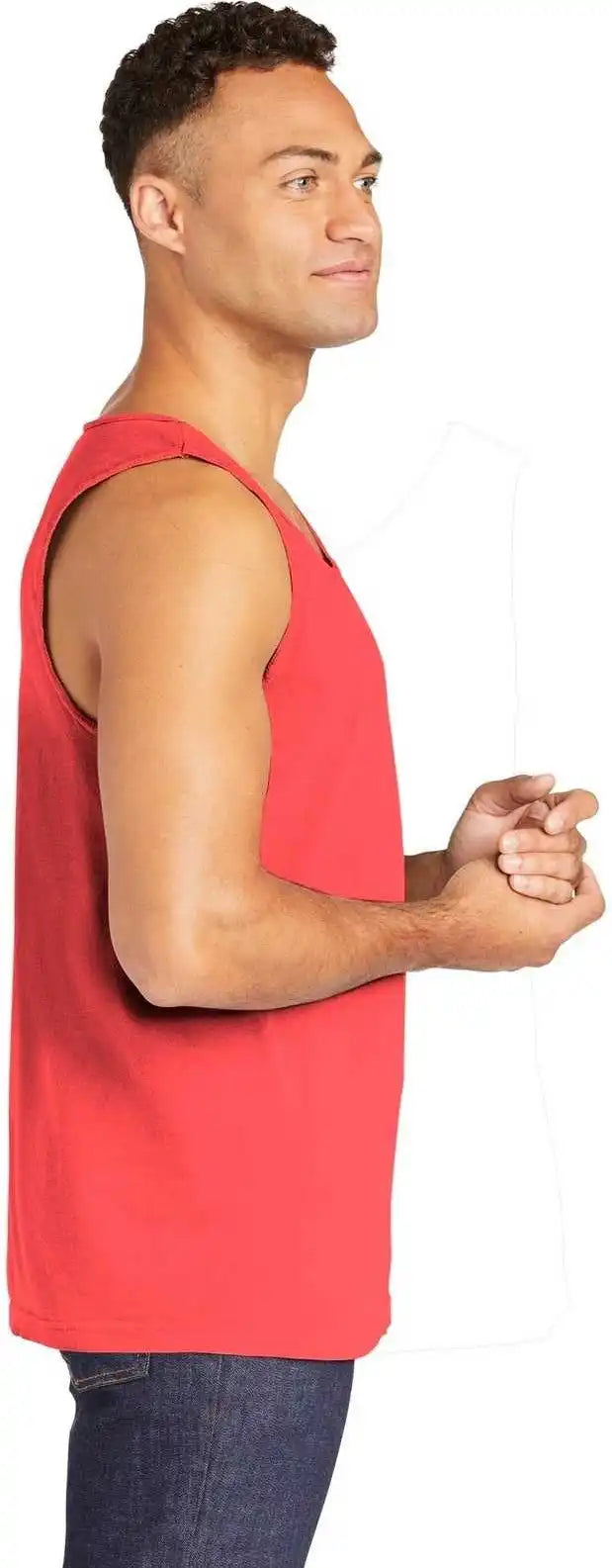 Comfort Colors 9360 Heavyweight Ring Spun Tank Top Neon Red Orange