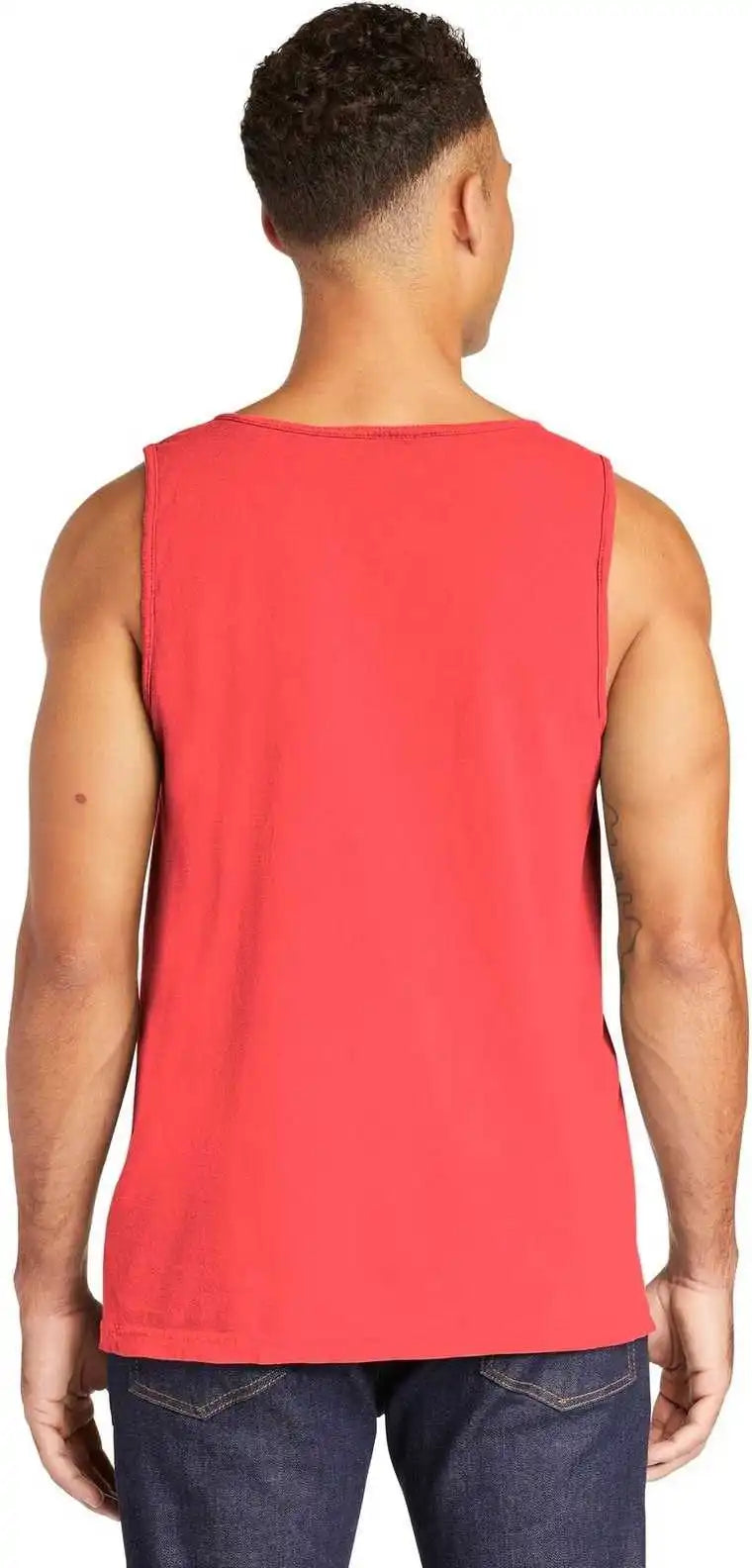 Comfort Colors 9360 Heavyweight Ring Spun Tank Top Neon Red Orange