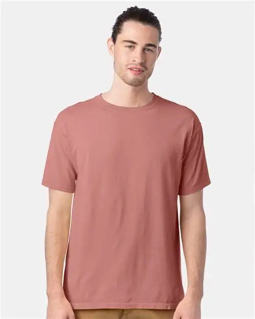 Comfortwash by Hanes Gdh100 Garment-dyed T-shirt - Mauve - Pink / s