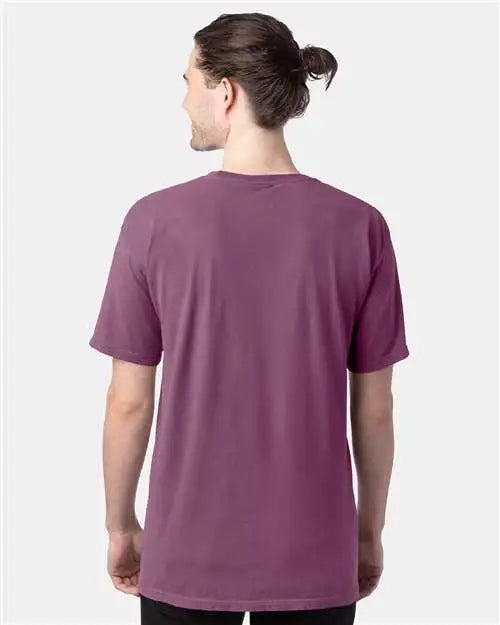 Comfortwash by Hanes Gdh100 Garment-dyed T-shirt - Purple Plum Raisin