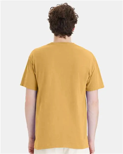 Comfortwash by Hanes Gdh150 Garment-dyed Pocket T-shirt - Artisan Gold