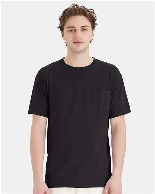 Comfortwash by Hanes Gdh150 Garment-dyed Pocket T-shirt - Black