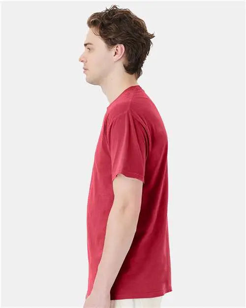 Comfortwash by Hanes Gdh150 Garment-dyed Pocket T-shirt - Crimson Fall