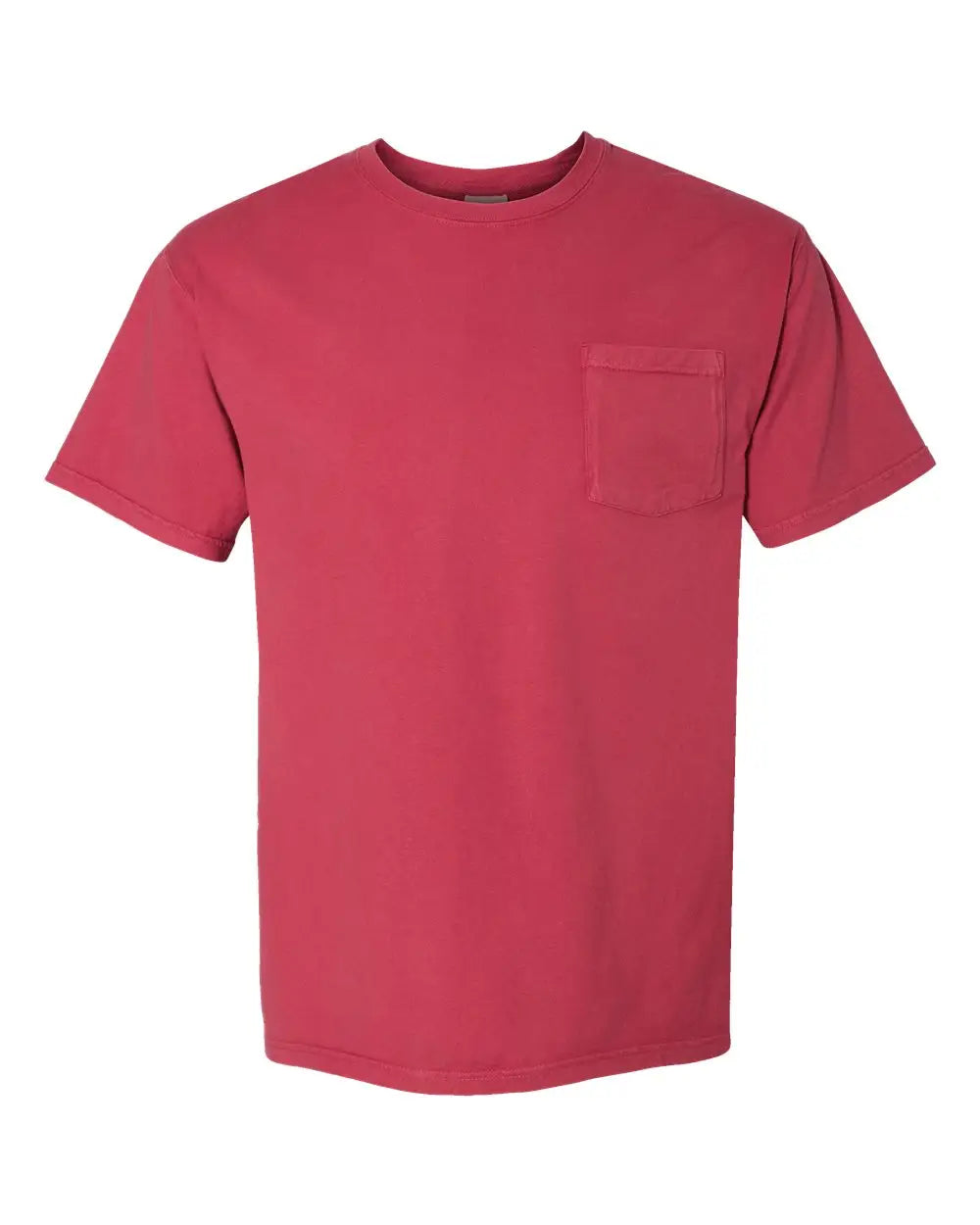 Comfortwash by Hanes Gdh150 Garment-dyed Pocket T-shirt - Crimson Fall - Cardinal / s