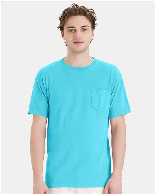 Comfortwash by Hanes Gdh150 Garment-dyed Pocket T-shirt - Freshwater