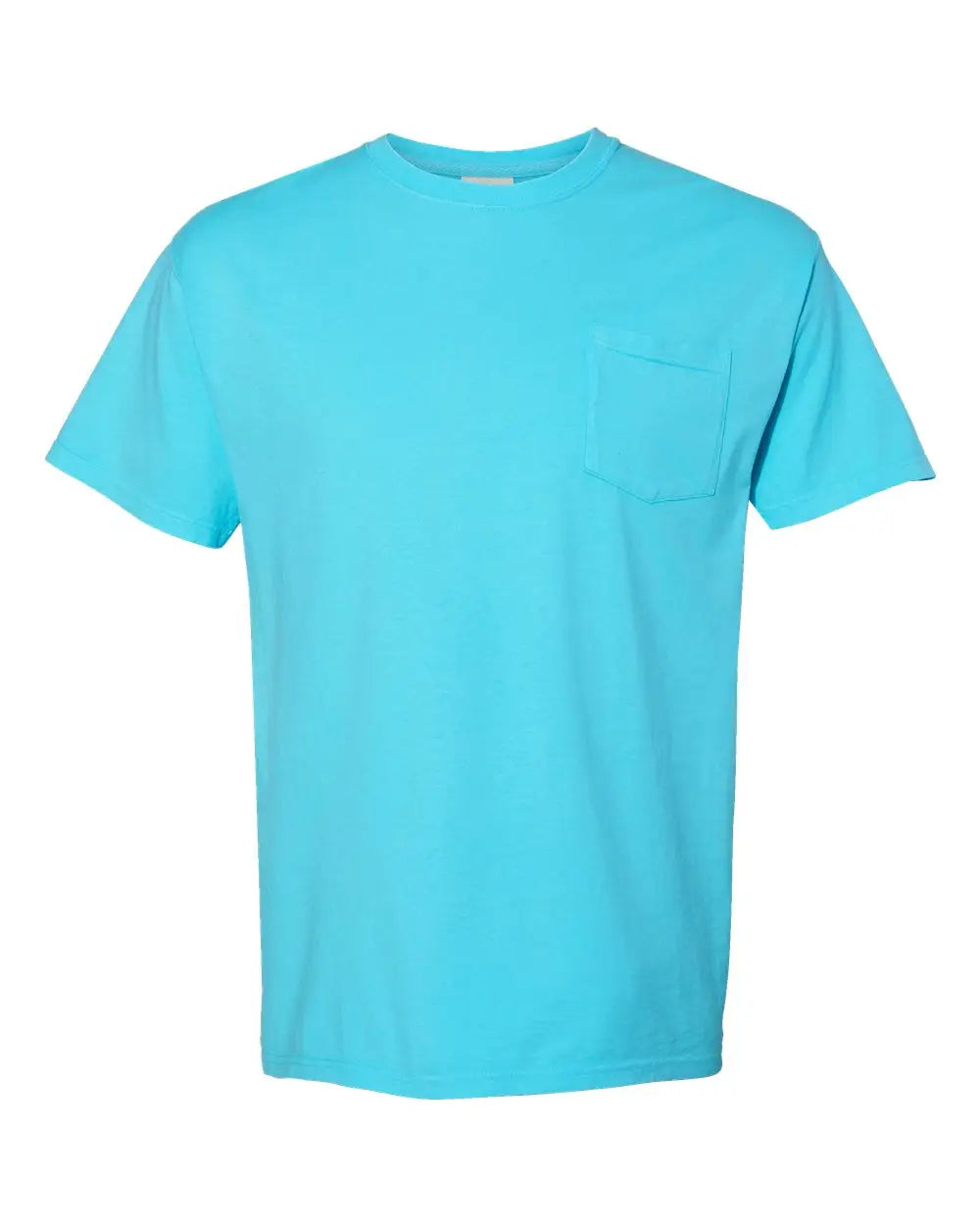 Comfortwash by Hanes Gdh150 Garment-dyed Pocket T-shirt - Freshwater - Blue / s