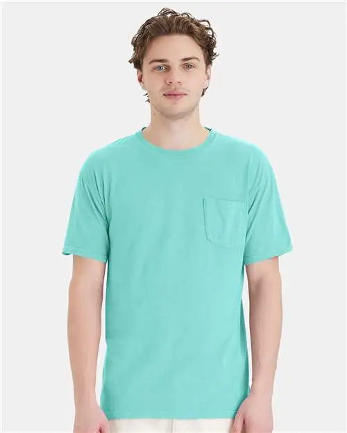 Comfortwash by Hanes Gdh150 Garment-dyed Pocket T-shirt - Mint