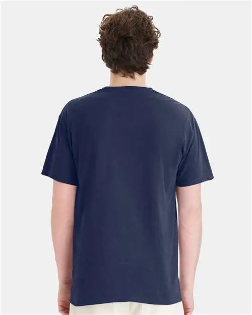 Comfortwash by Hanes Gdh150 Garment-dyed Pocket T-shirt - Navy